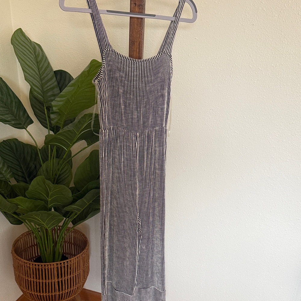 Striped Black and White Women's Dress